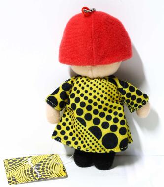 Key Chain Plush Doll Yayoi Chan Vol.3 Dots Yellow Artist Japan Yayoi Kusama