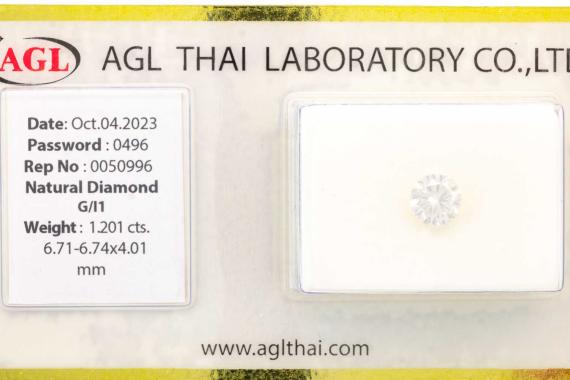 1.201ct Natural loose Diamond.One round brilliant cut Diamond